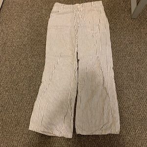 Pinstripe wide leg lounge pants
